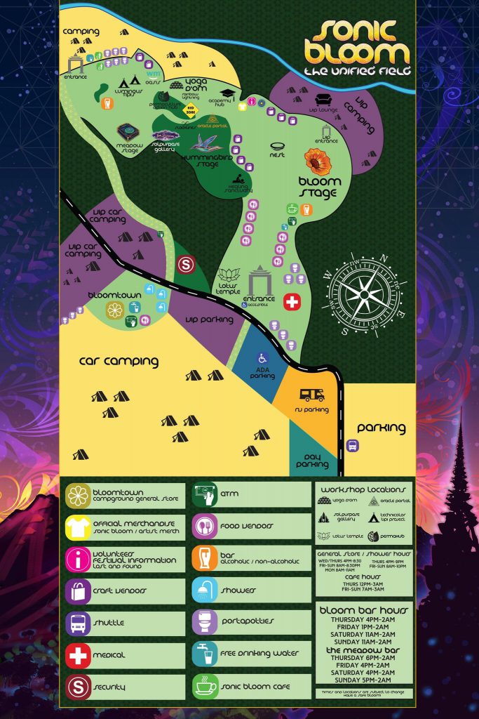 Sonic Bloom 2017 Festival Map