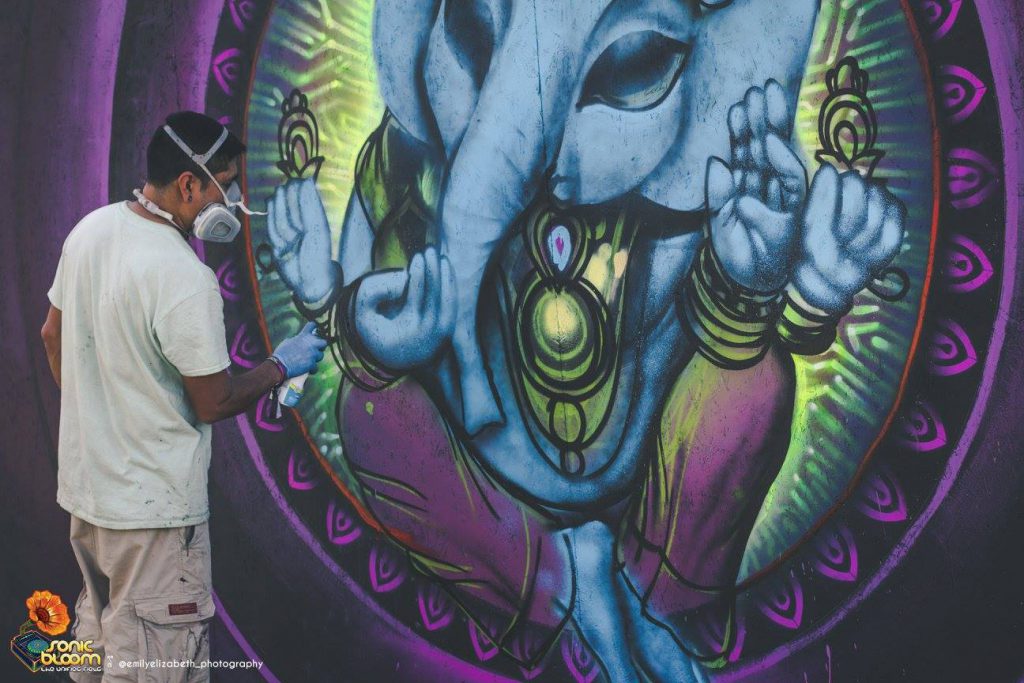 Sonic Bloom 2017 Live Painting