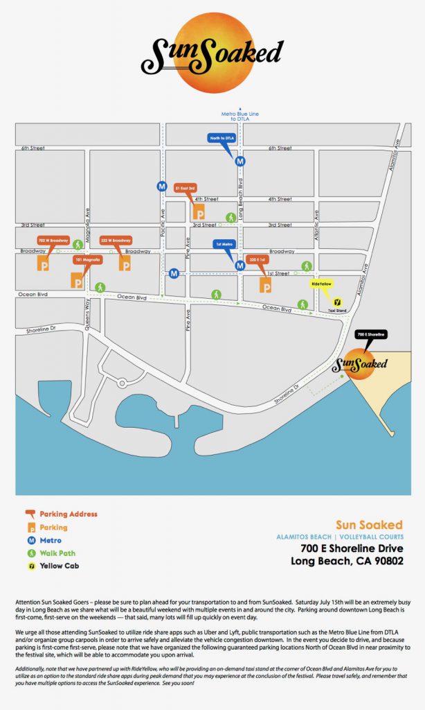 Sun Soaked Parking Map