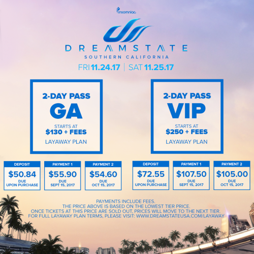 Dreamstate SoCal 2017 Ticket Info