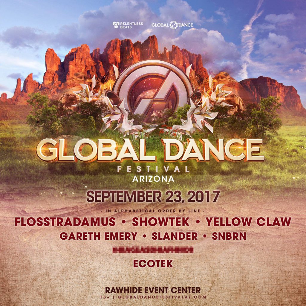 Global Dance Festival Arizona 2017 - Phase 1 Lineup