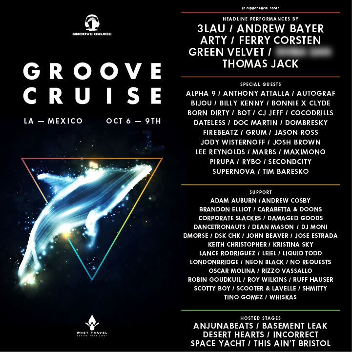 Groove Cruise LA 2017 Lineup