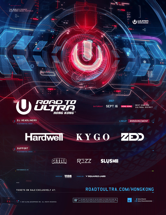 Road To Ultra Hong Kong 2017 Lineup