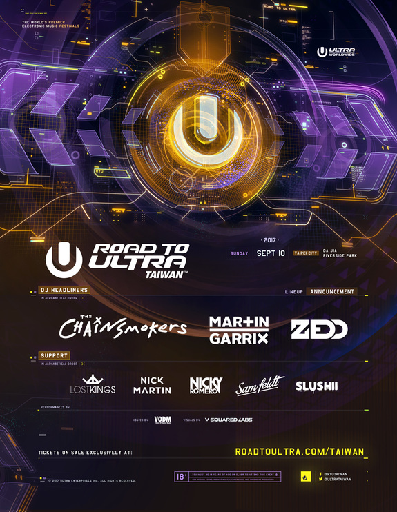 Road To Ultra Taiwan 2017 Lineup