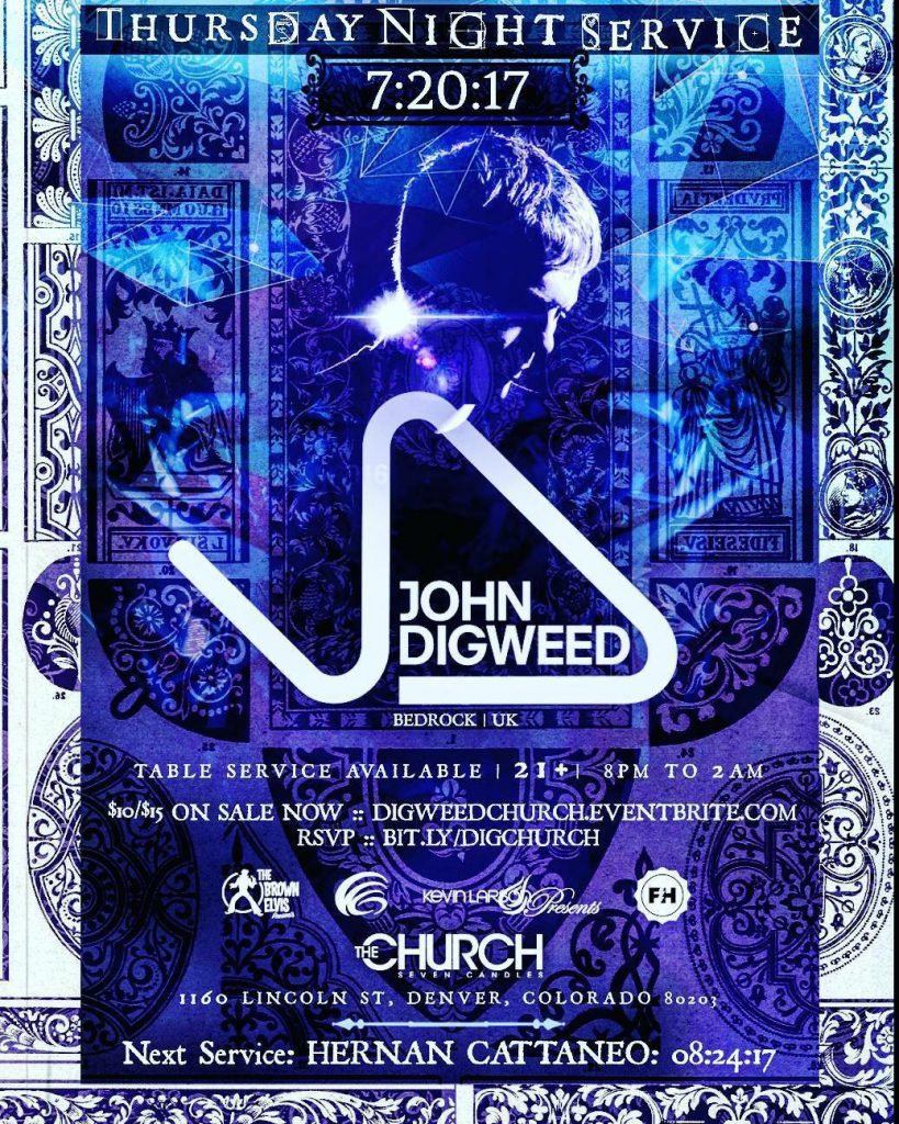 John Digweed at The Church Nightclub Sunday Service