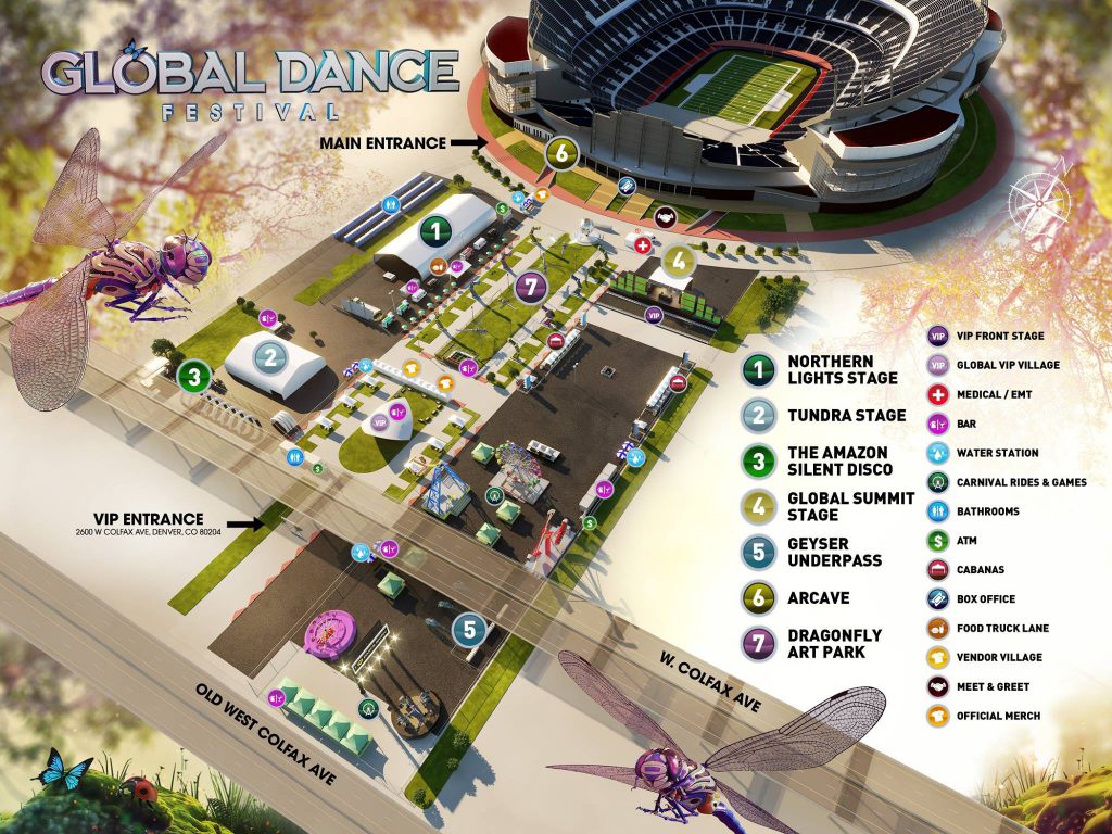 Global Dance Festival 2017 Map