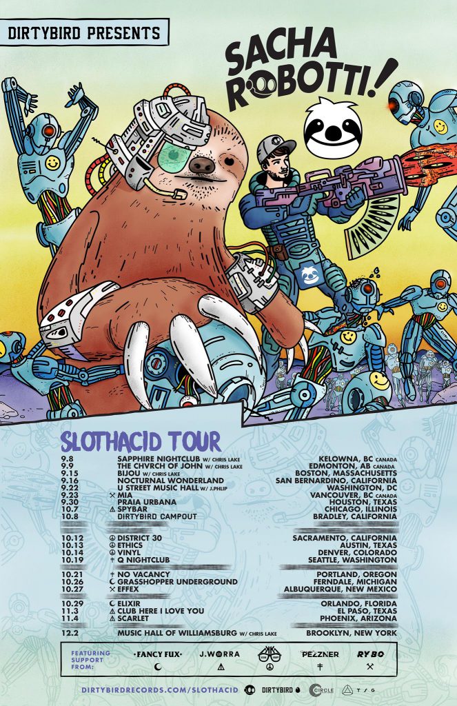 SlothAcid Tour Flyer