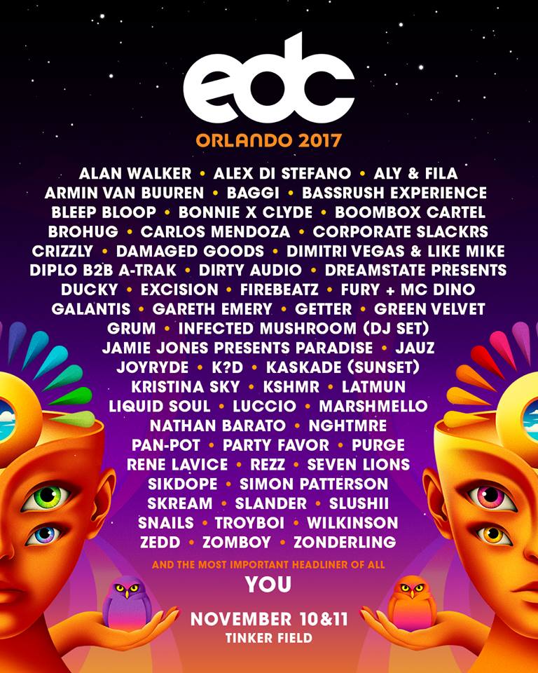 EDC Orlando 2017 Lineup