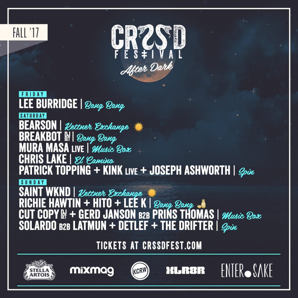 CRSSD Festival Fall 2017 After Dark Parties