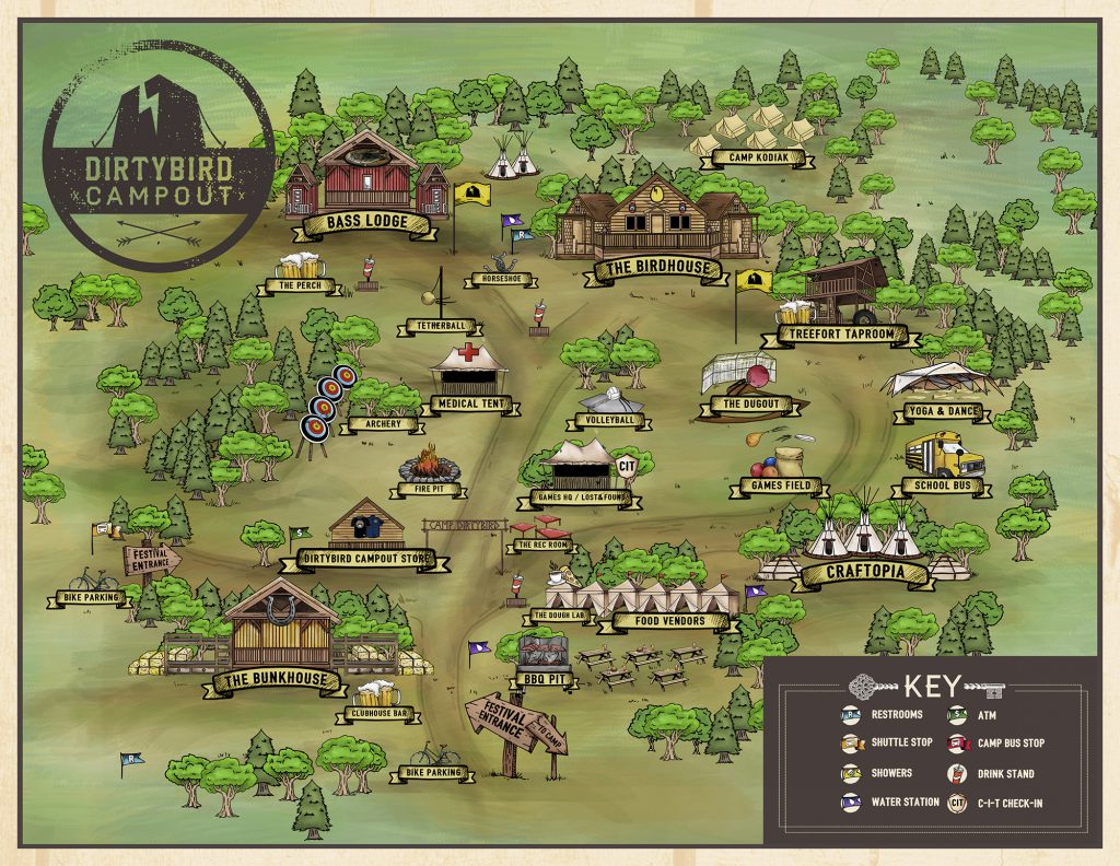 Dirtybird Campout 2017 Festival Map