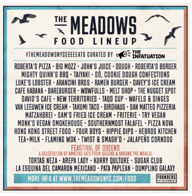 The Meadows Food Lineup 2017
