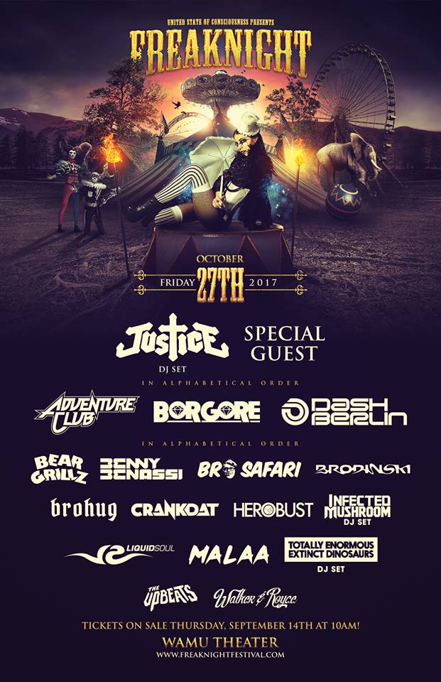 FreakNight 2017 Lineup Flyer