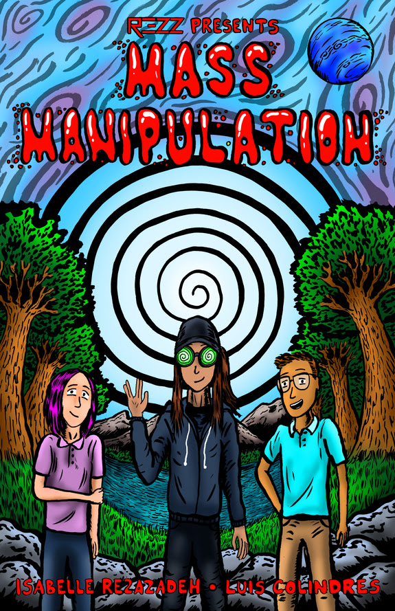 REZZ Mass Manipulation Comic Book Art