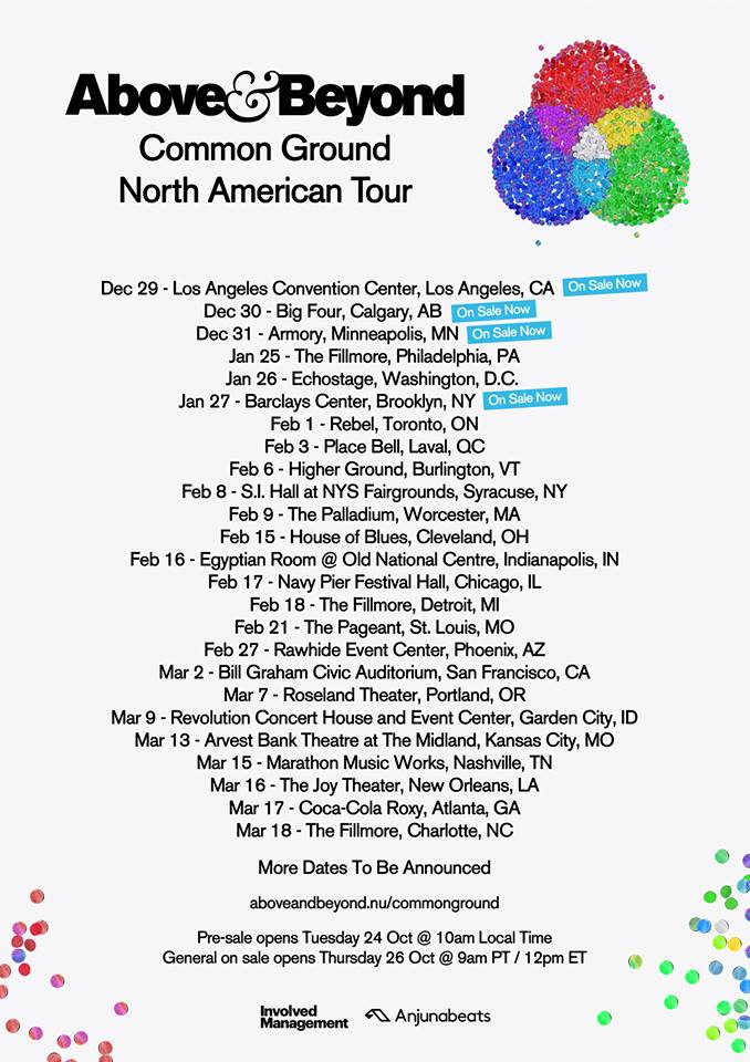 Above & Beyond Common Ground North American Tour