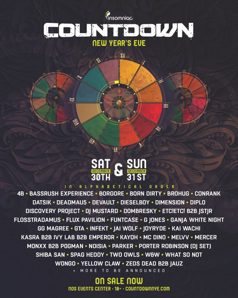 Countdown 2017 Lineup