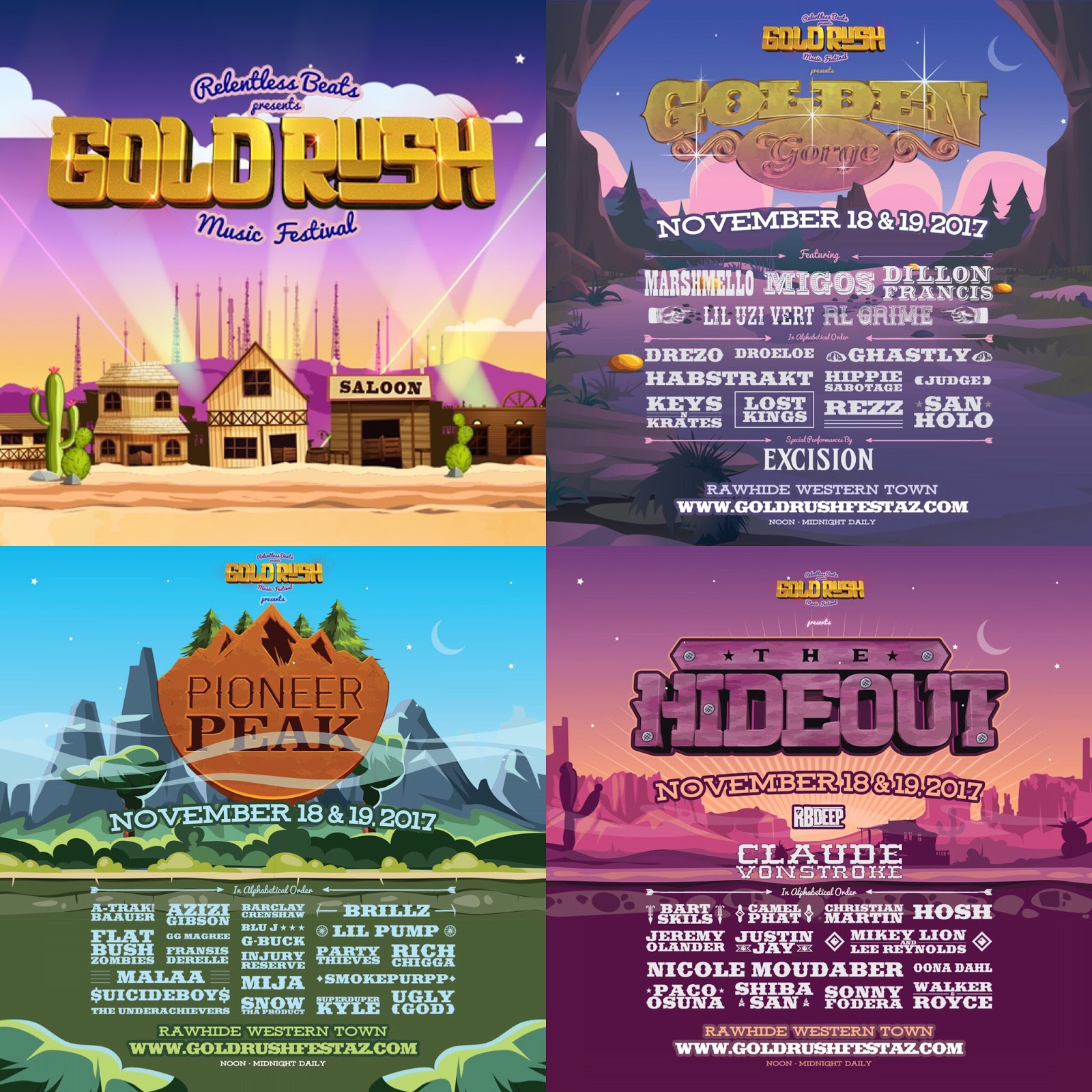 Goldrush 2017 Themed Stages Announced! EDM Identity