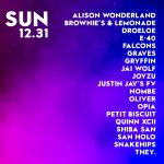 Snowglobe 2017 Sunday lineup
