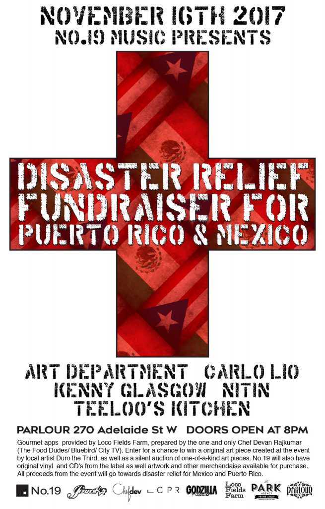 Disaster Relief Fundraiser For Puerto RIco & Mexico