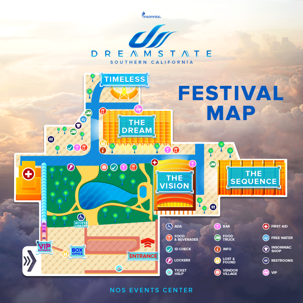 Dreamstate SoCal 2017 Festival Map