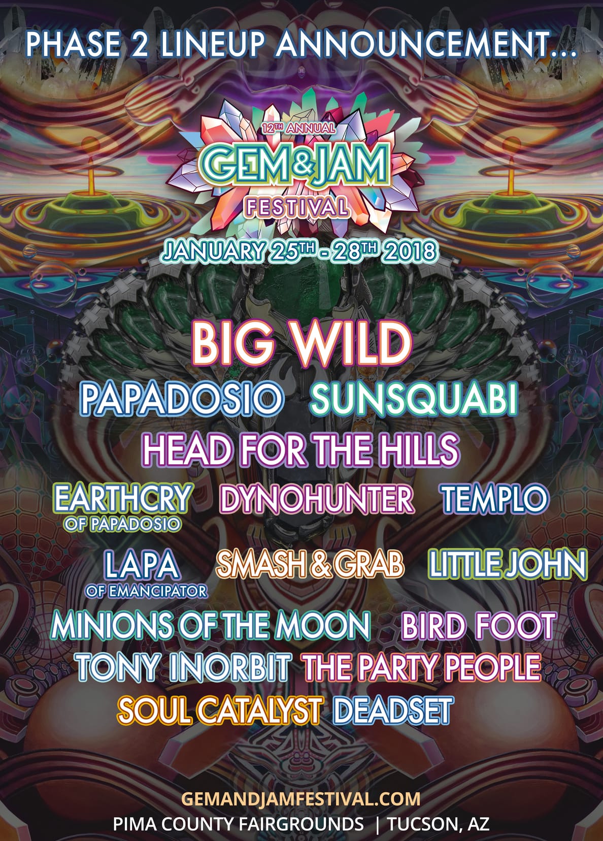 Gem & Jam Festival Phase 2 Lineup