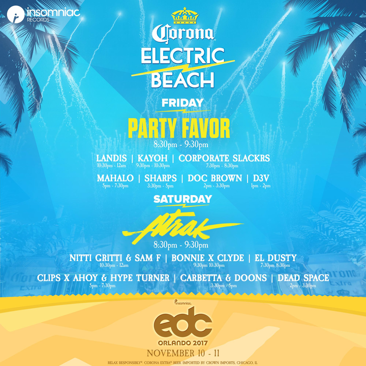 Corona Electric Beach EDC Orlando 2017