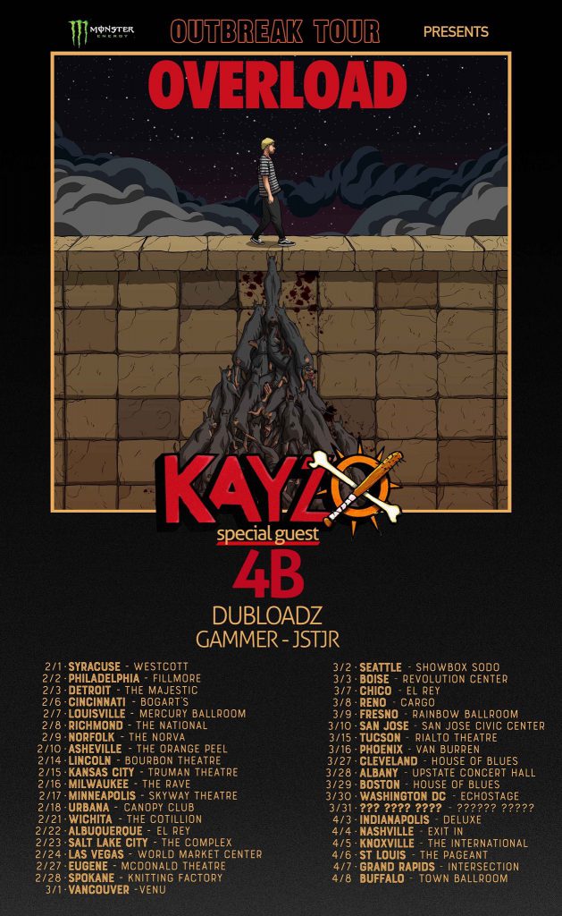 Kayzo Overload Tour Stops 2018