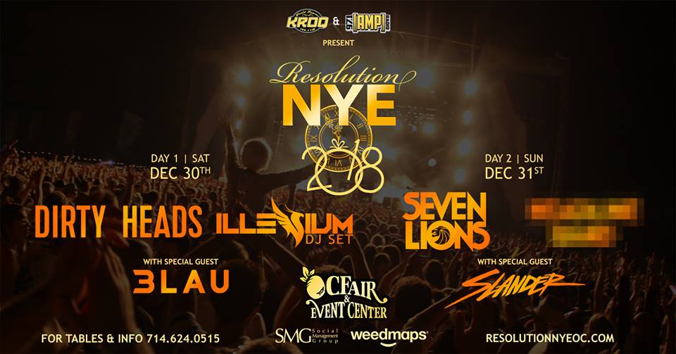 Resolution NYE 2018 Lineup