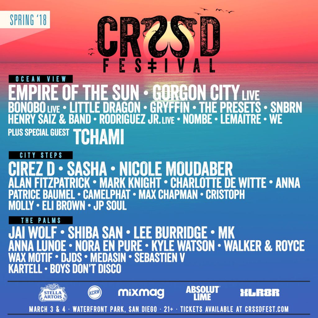 CRSSD Festival Spring 2018 Phase One v2