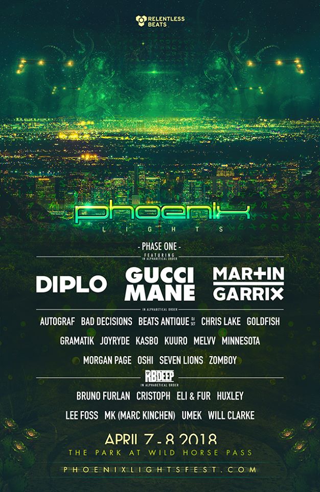 Phoenix Lights Phase 1 Lineup