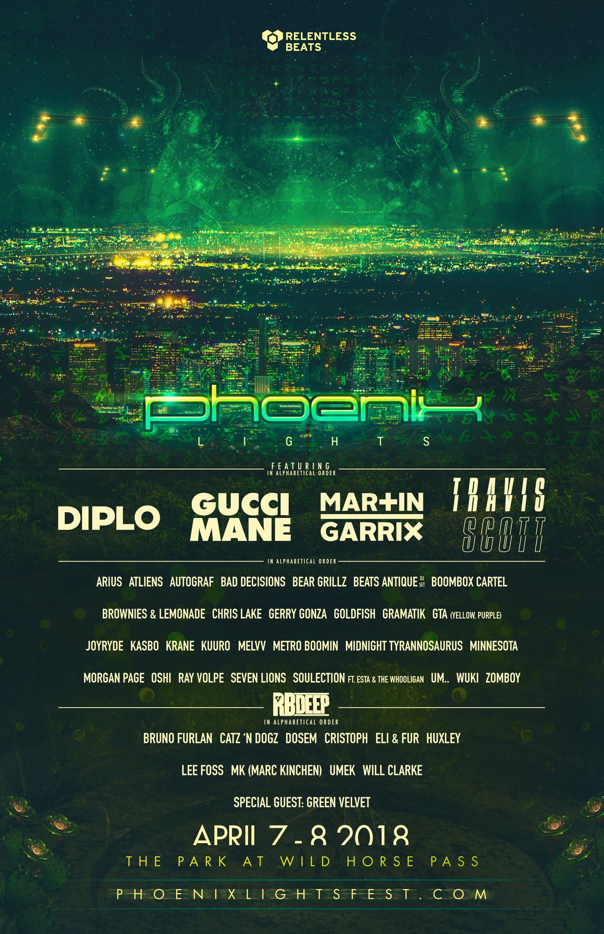 Phoenix Lights Phase 2 Lineup