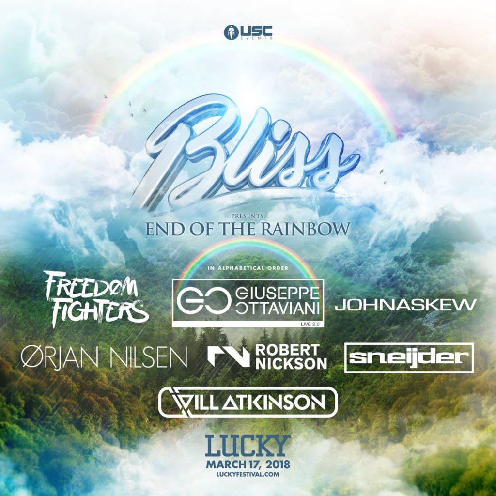 Lucky Festival 2018 Bliss Presents End of the Rainbow Stage