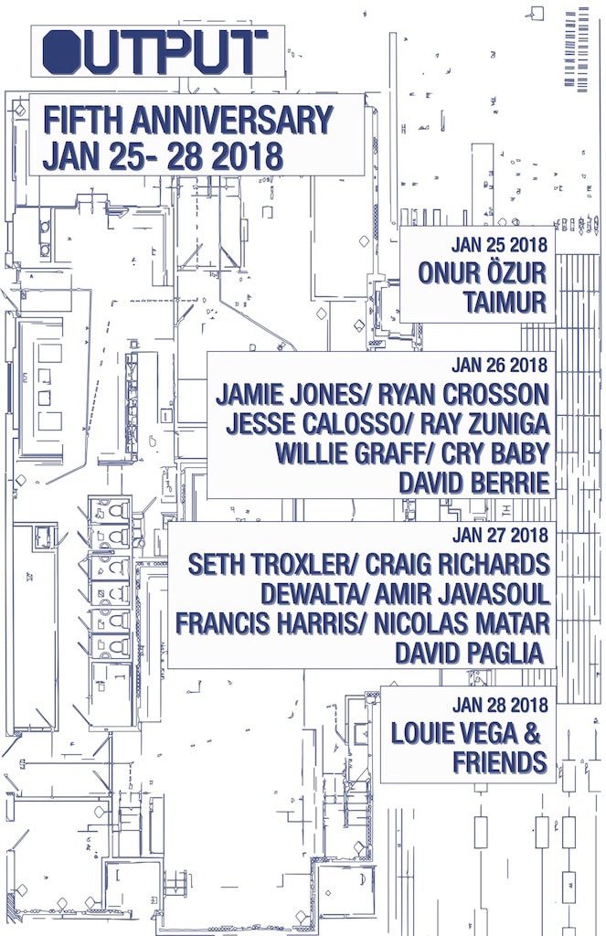 Output Fifth Anniversary Lineups