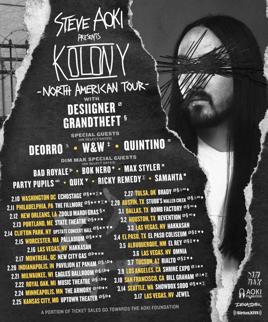 Steve Aoki Kolony Tour 2018