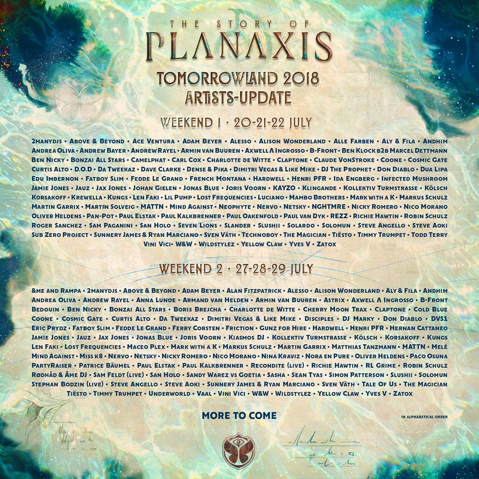 Tomorrowland 2018 Phase One