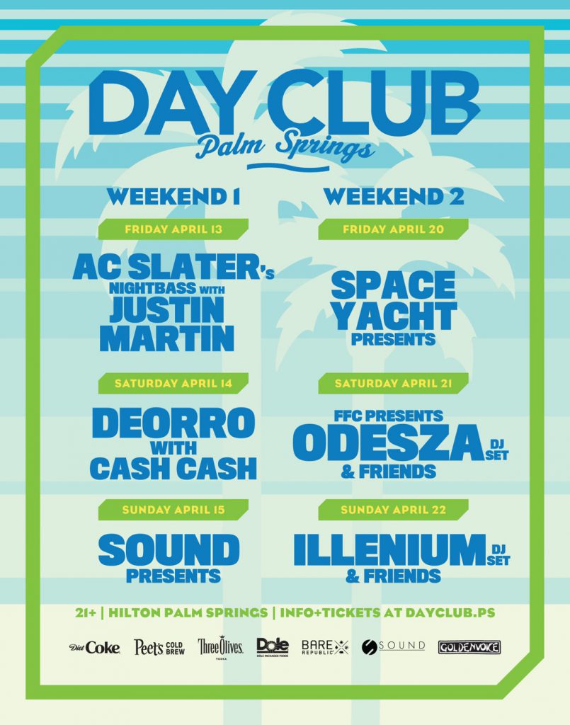 Day Club Palm Springs 2018 Flyer