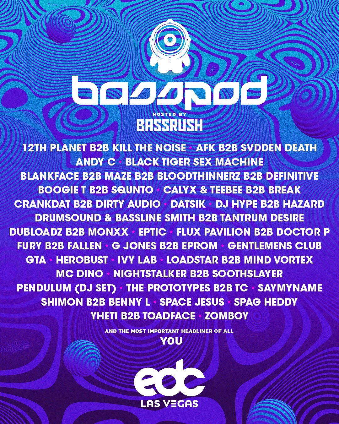 EDC Las Vegas 2018 bassPOD Lineup | EDM Identity