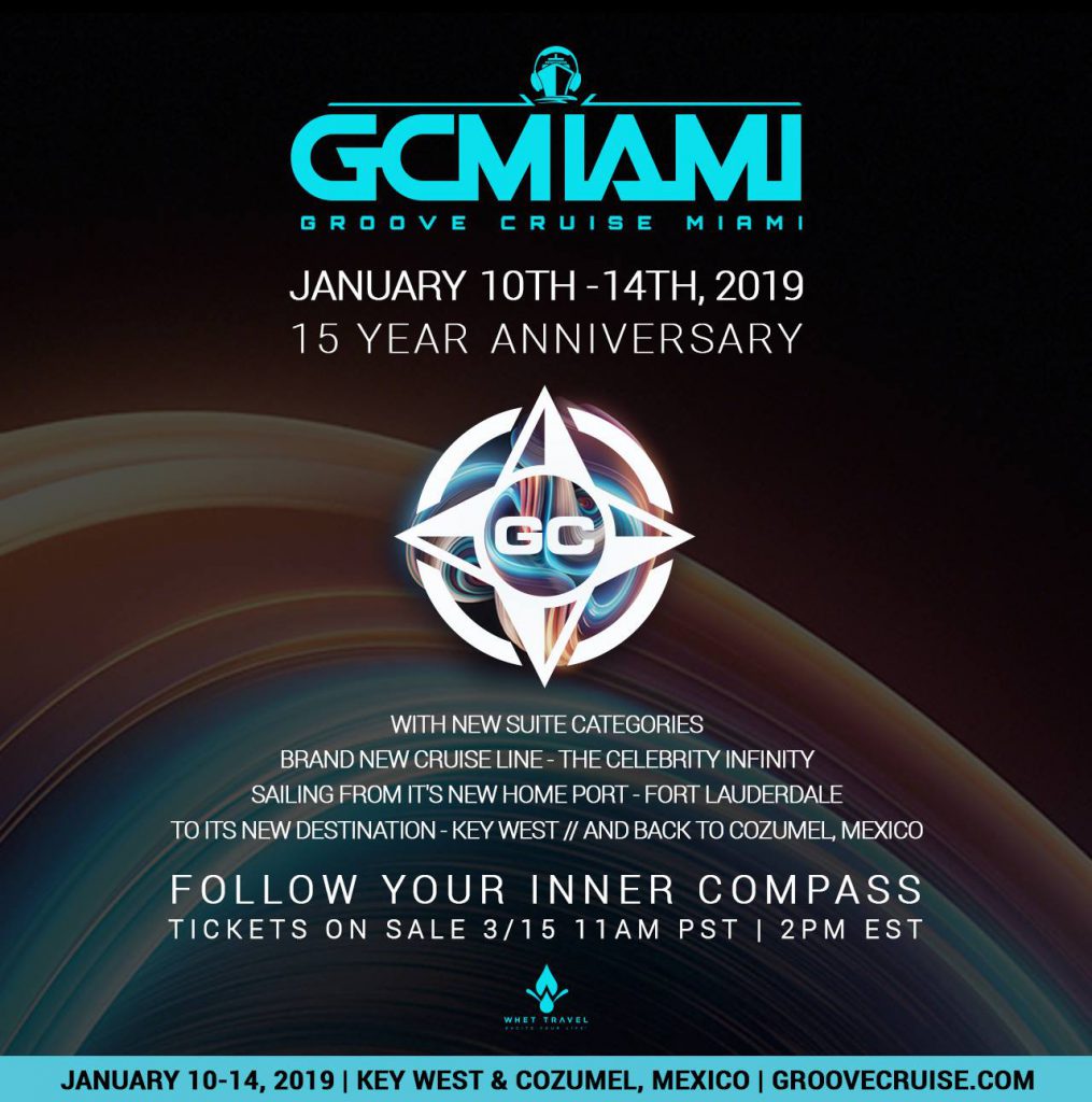 Groove Cruise Miami 2019 Announcement Flyer