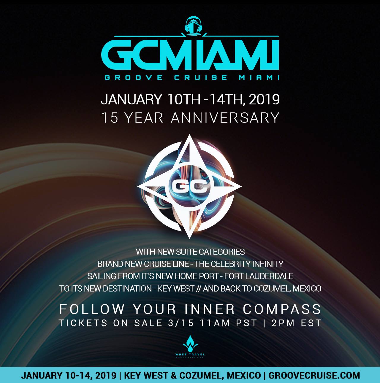 Groove Cruise Miami Announces Dates & Details for 15th Anniversary