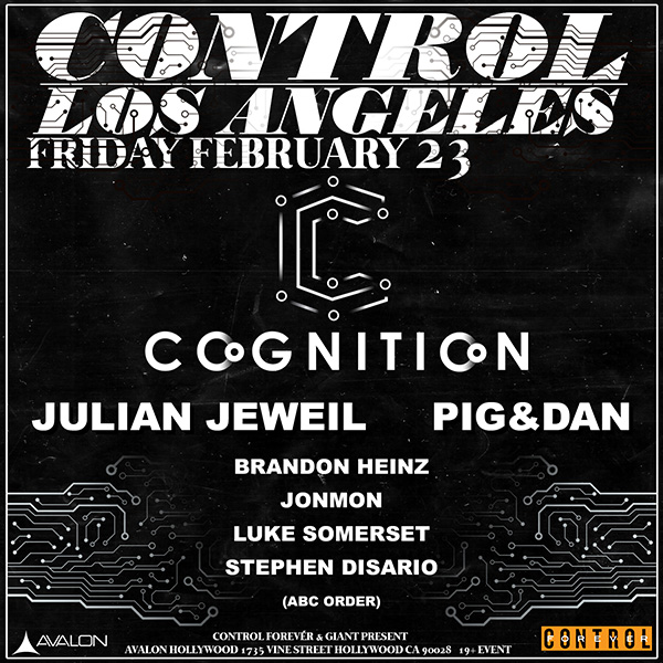 Cognition Presents Julian Jeweil Pig&Dan at Control