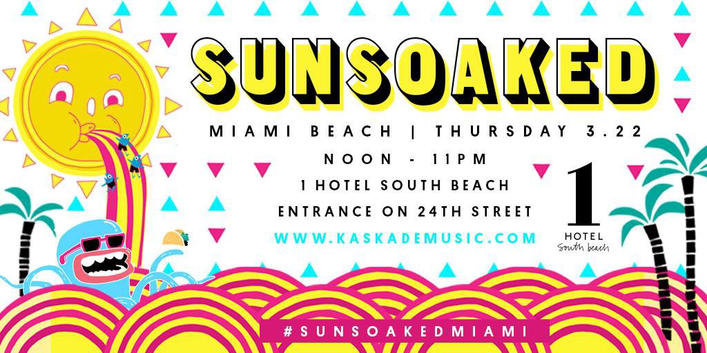 Kaskade Sun Soaked Miami 2018 Banner