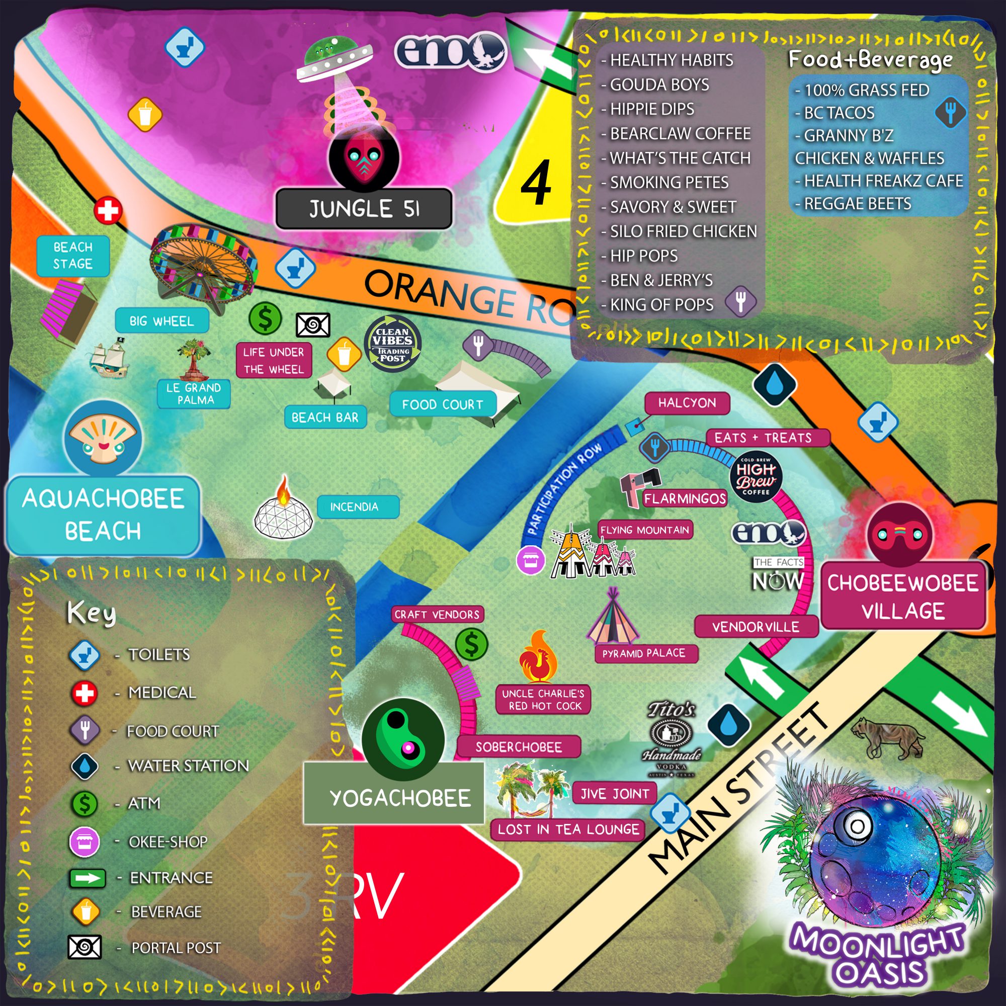 Okeechobee Moonlight Oasis Map