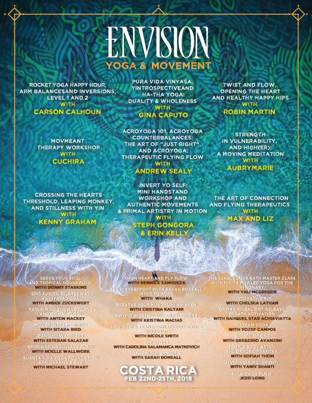 Yoga Flyer - Envision Festival 2018