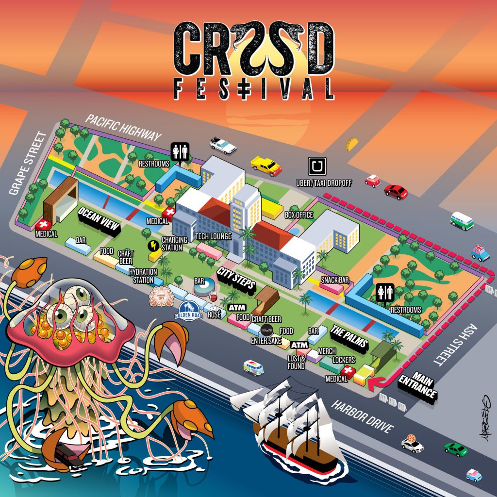 CRSSD Festival Spring 2018 Map