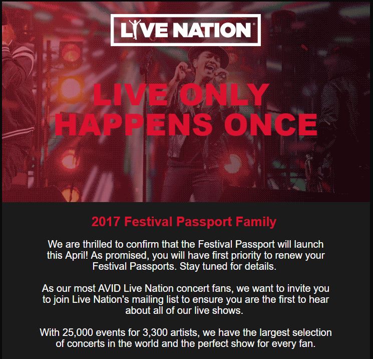 Festival Passport Announcement 2018