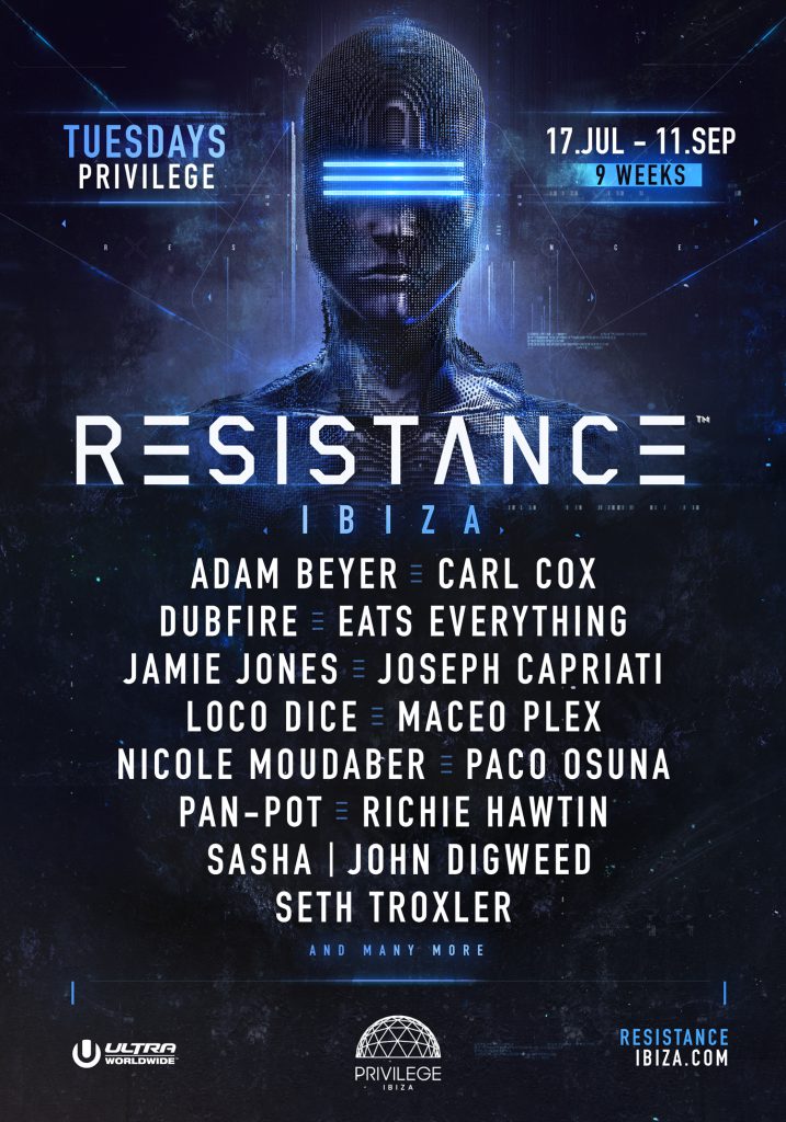 Resistance Ibiza 2018 Headliners