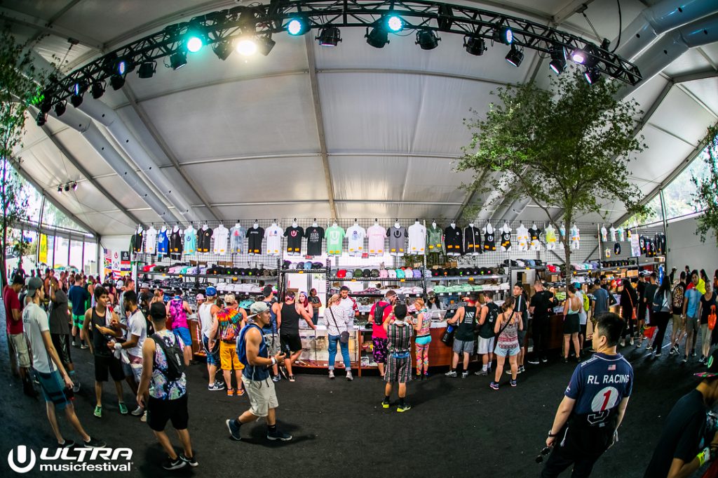 Ultra Music Festival 2018 Merch Booth