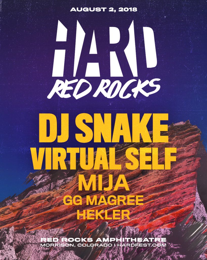 HARD Red Rocks 2018 Lineup