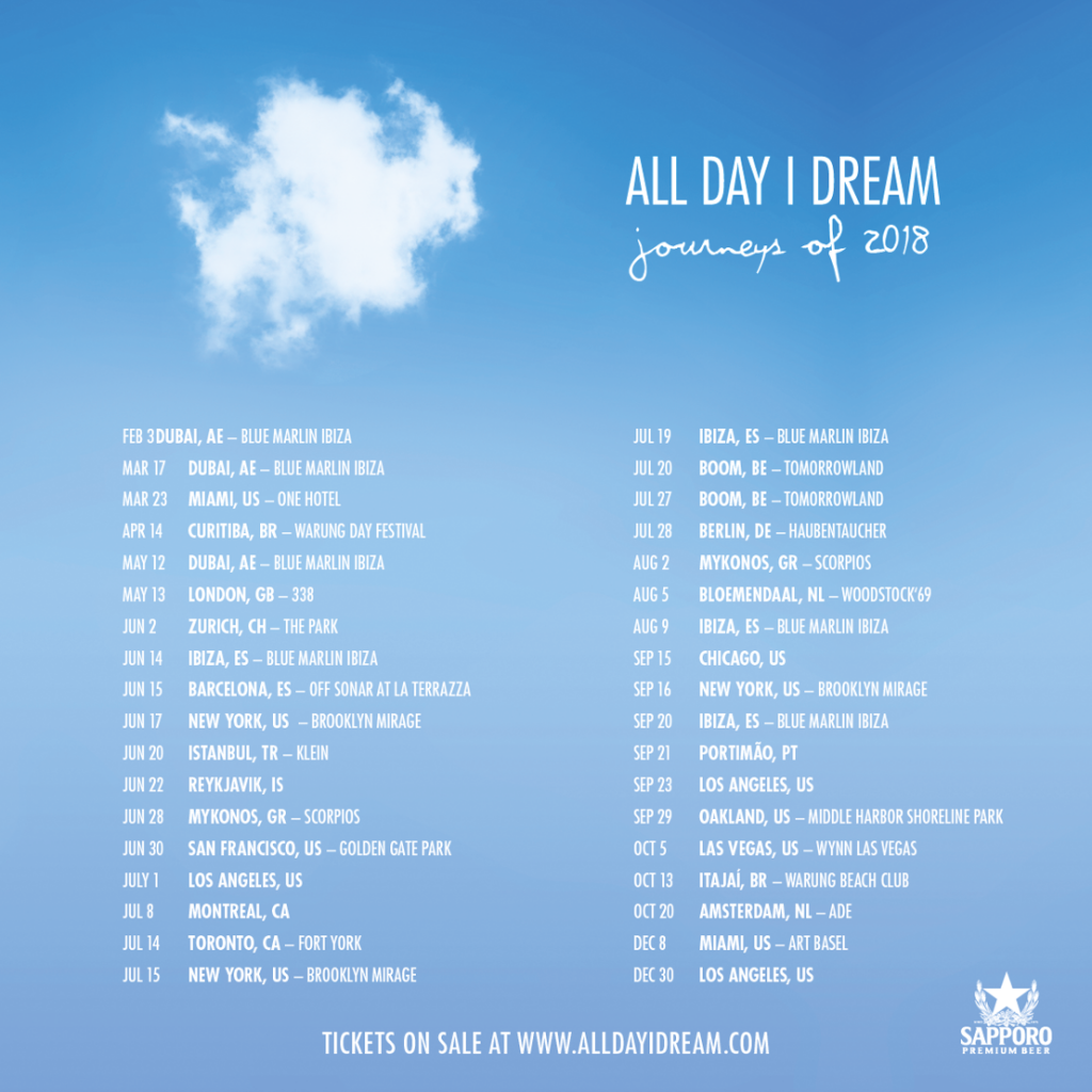 all day i dream tour dates