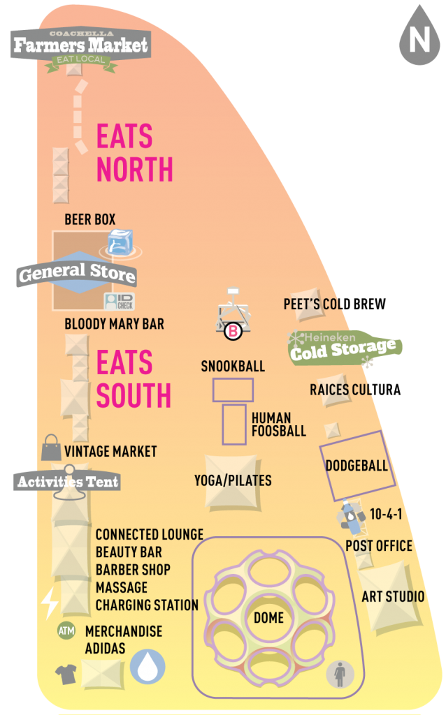 Coachella 2018 Camp Center Map