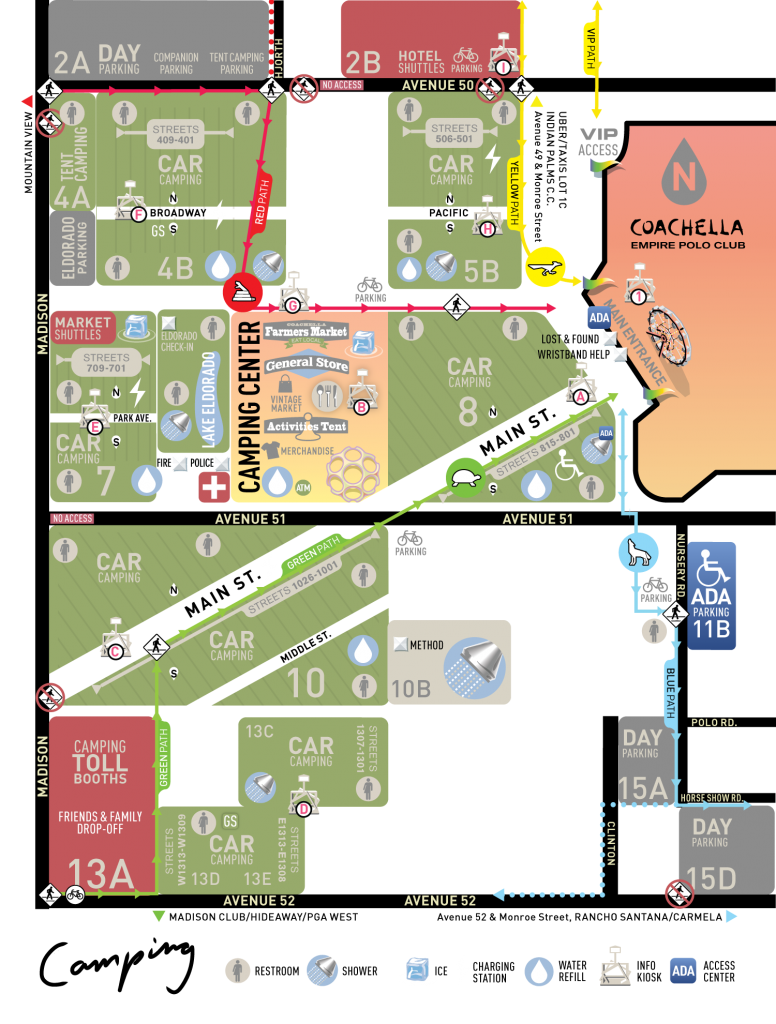 Coachella 2018 Camping Map